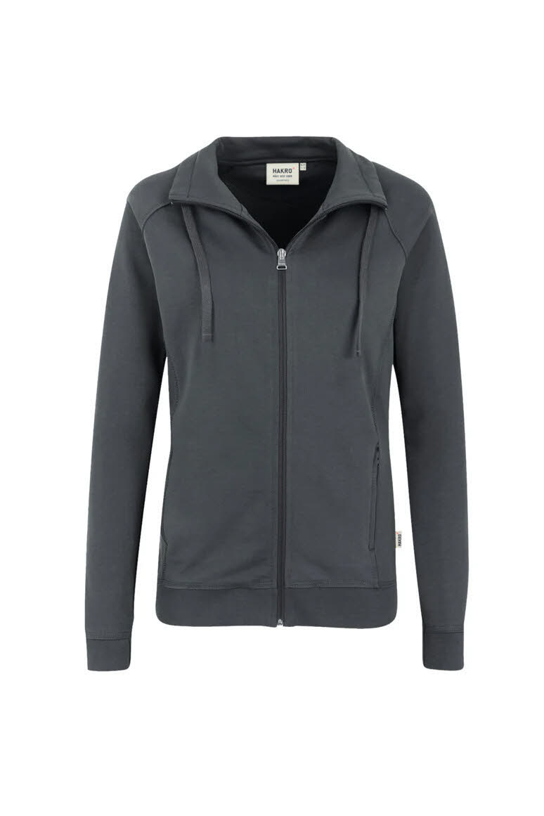 HAKRO Damen Sweatjacke Premium anthrazit
