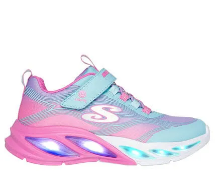 Skechers S-Lights: Cosmic Glow Sneaker Kinder Mädchen türkis pink