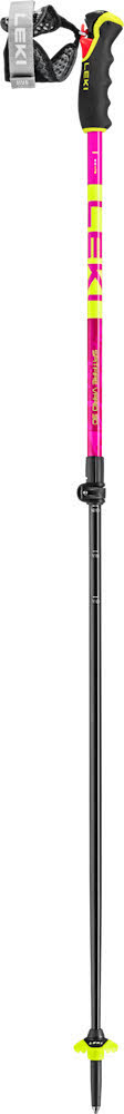 Leki Spitfire Vario 3D Unisex Skistöcke verstellbar Ski Poles pink/gelb