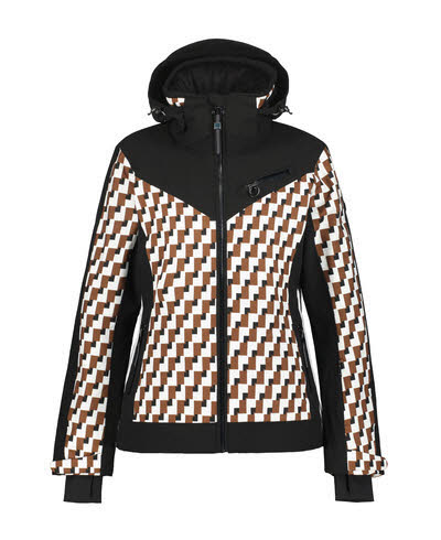 Luhta LAUKUKERO Skijacke Snowboardjacke Damen braun weiß schwarz
