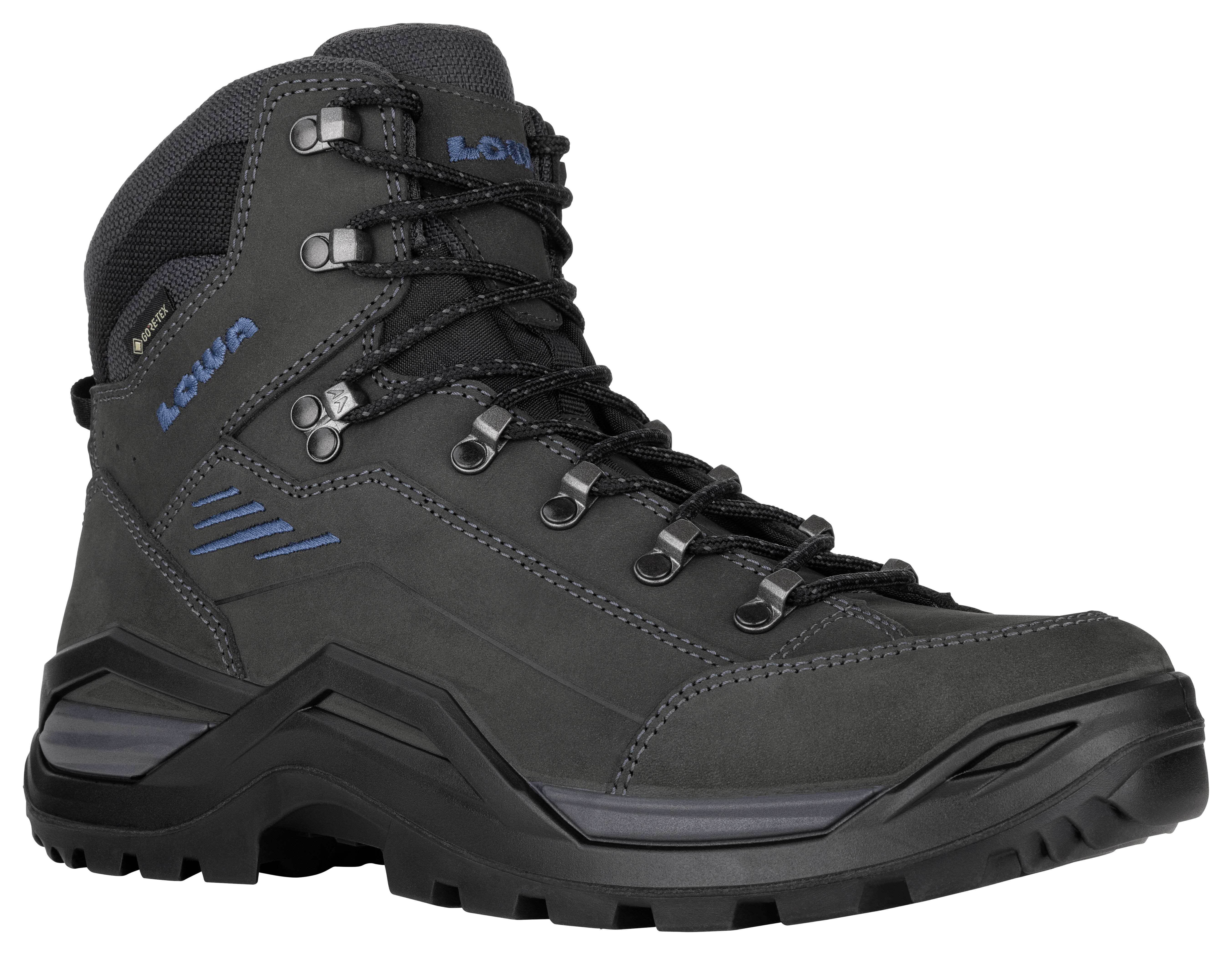 Lowa RENEGADE EVO GTX MID Herren Wanderschuhe Trekkingschuhe anthrazit/stahlblau