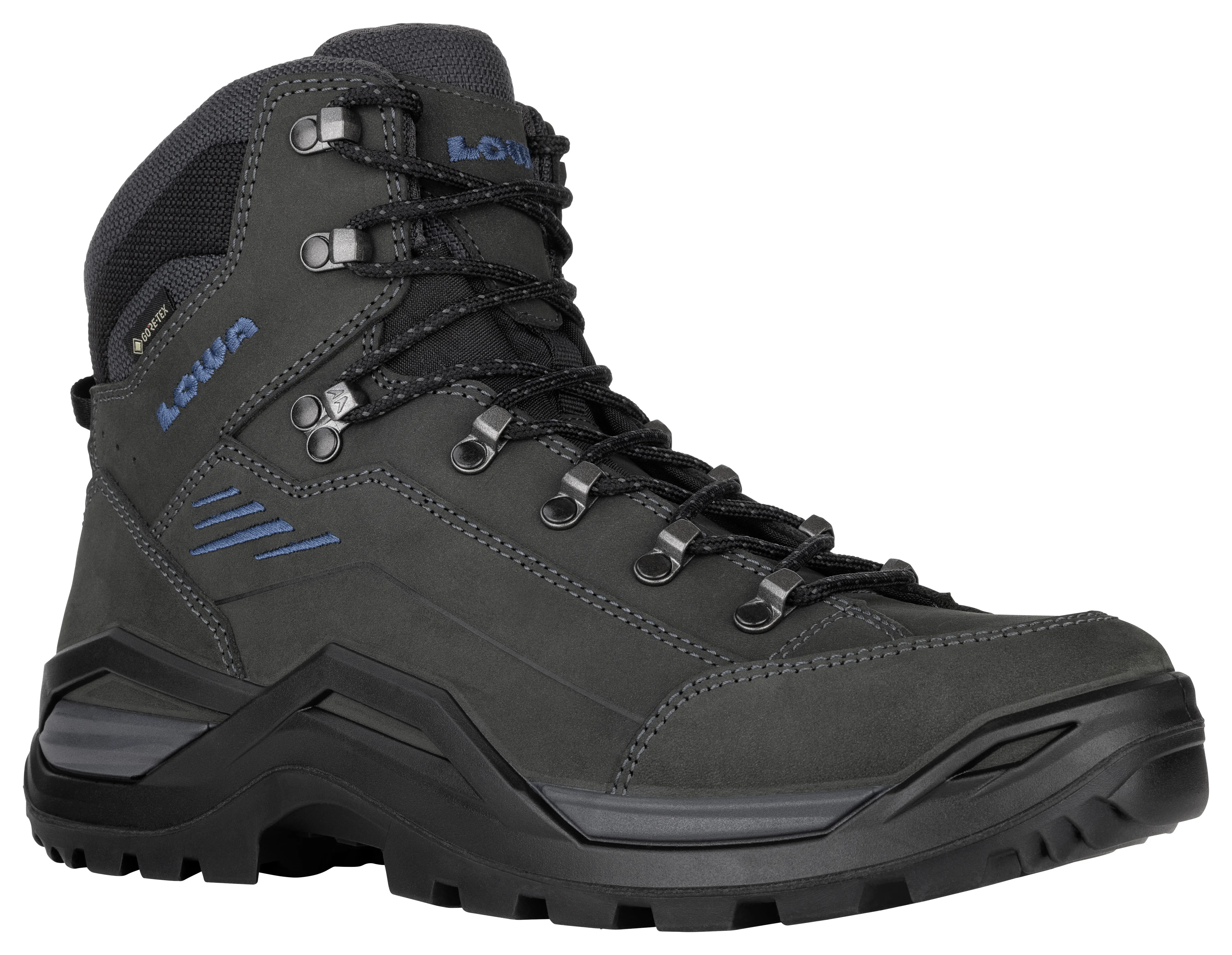 Lowa RENEGADE EVO GTX MID Herren Wanderschuhe Trekkingschuhe anthrazit/stahlblau