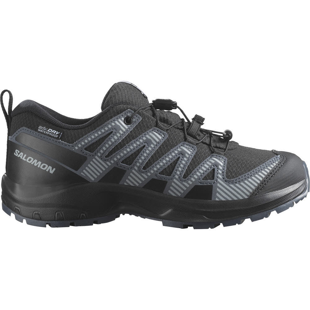 Salomon XA PRO V8 WP Jungen Outdoorschuhe Wanderschuhe schwarz