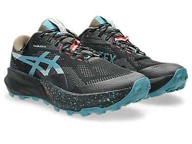Asics TRABUCO 14 GTX Herren Trailrunning-Schuhe Laufschuhe black/misty pine