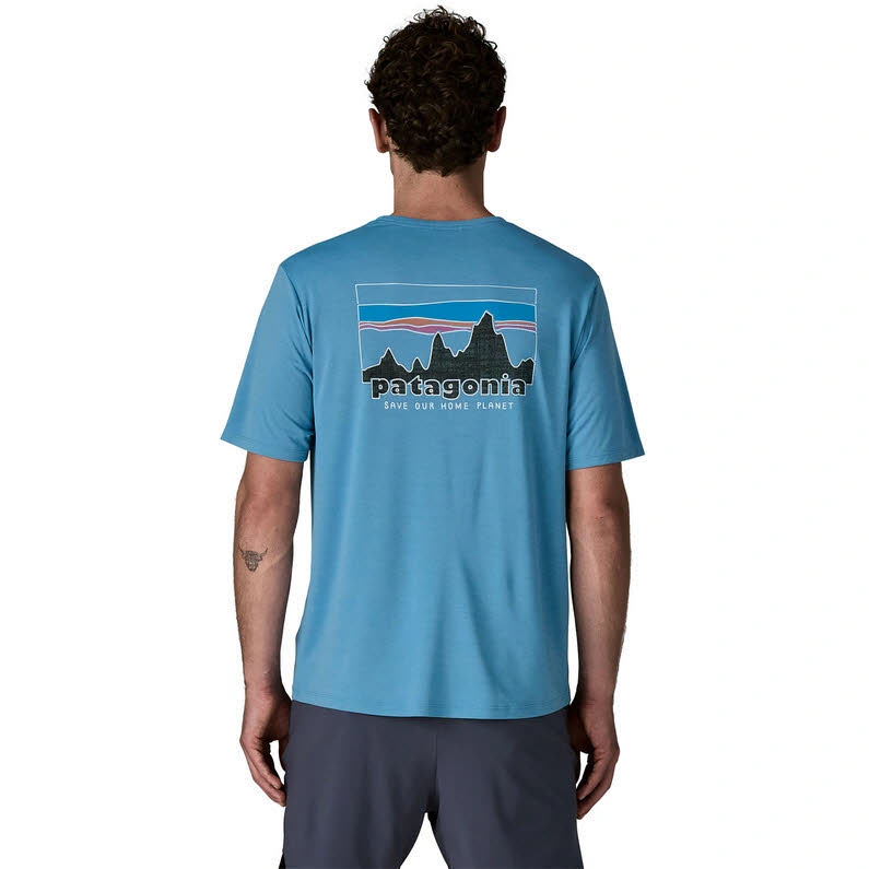 Patagonia Capilene® Cool Daily Shirt - '73 Skyline T-Shirt Herren blau