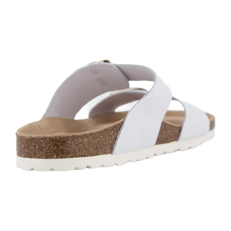 Natural Sense Tieffußbett bis 30mm Damen Hausschuhe Pantoletten beige