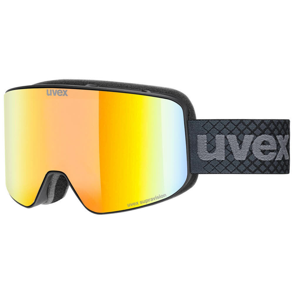 Uvex pyrit Unisex Skibrille Snowboardbrille schwarz matt