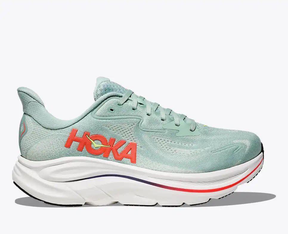 Hoka Clifton 10 Herren Laufschuhe Joggingschuhe türkis/weiß