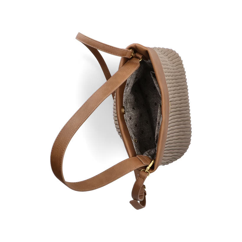 Rieker Umhängetasche Handtasche Damen beige braun