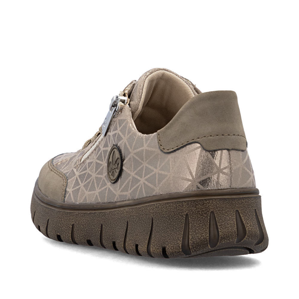 Rieker HWK Damen Halbschuhe Sneaker Low modisch beige