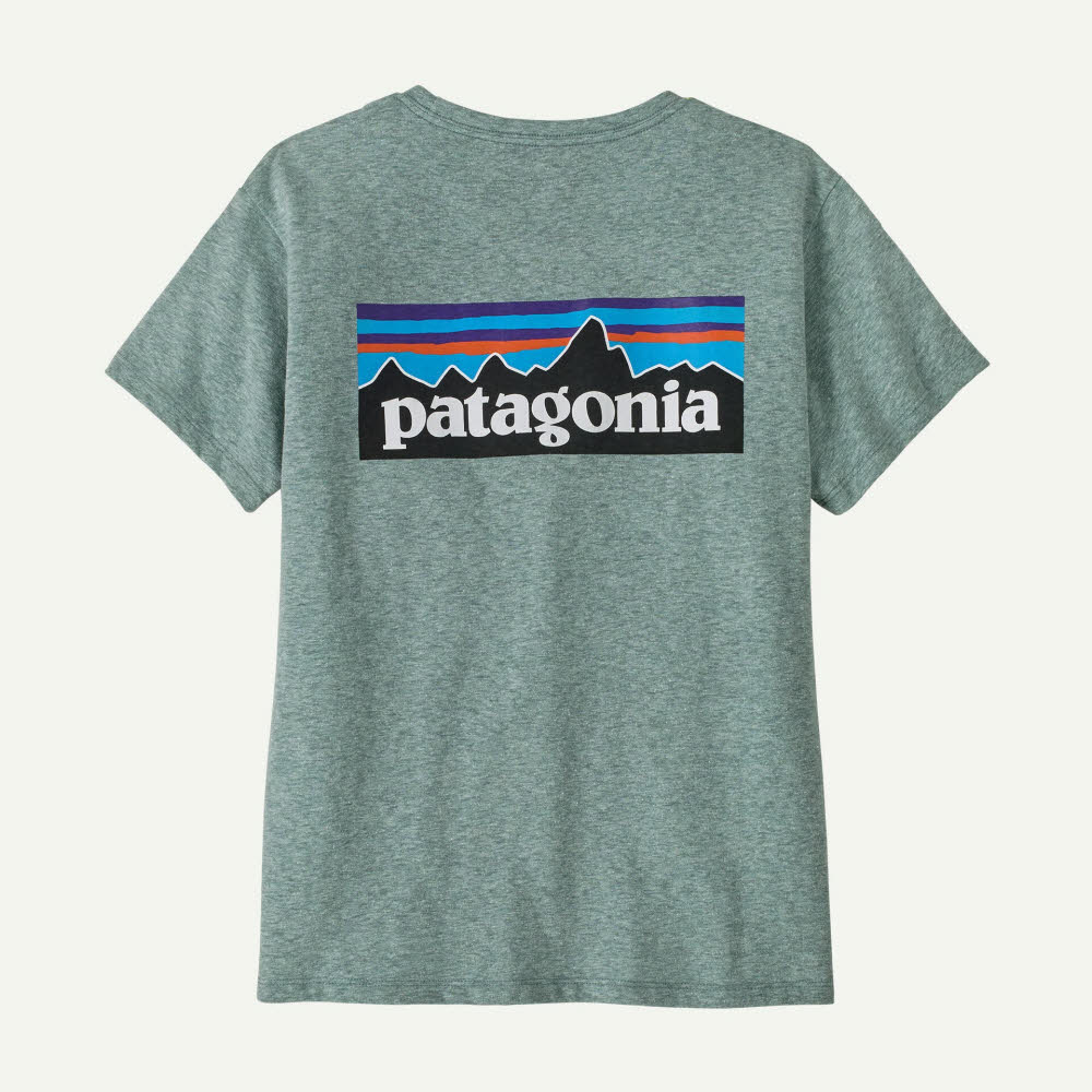 Patagonia Women's P-6 Logo Responsibili-Tee Damen T-Shirt blue sage