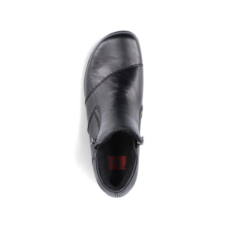 Rieker HWK Damen Stiefeletten Slipper gefüttert schwarz NEU