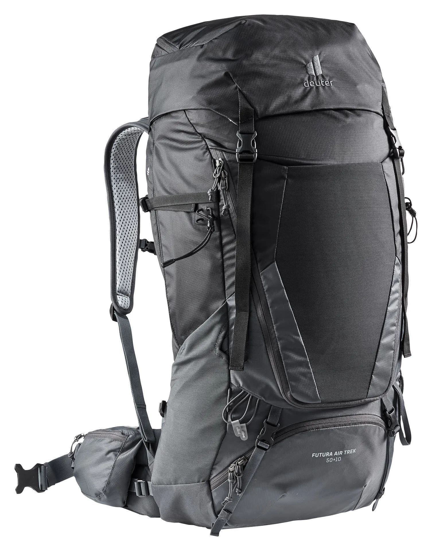Deuter Futura Air Trek 50 + 10 Unisex Wanderrucksack Trekkingrucksack black/graphite NEU