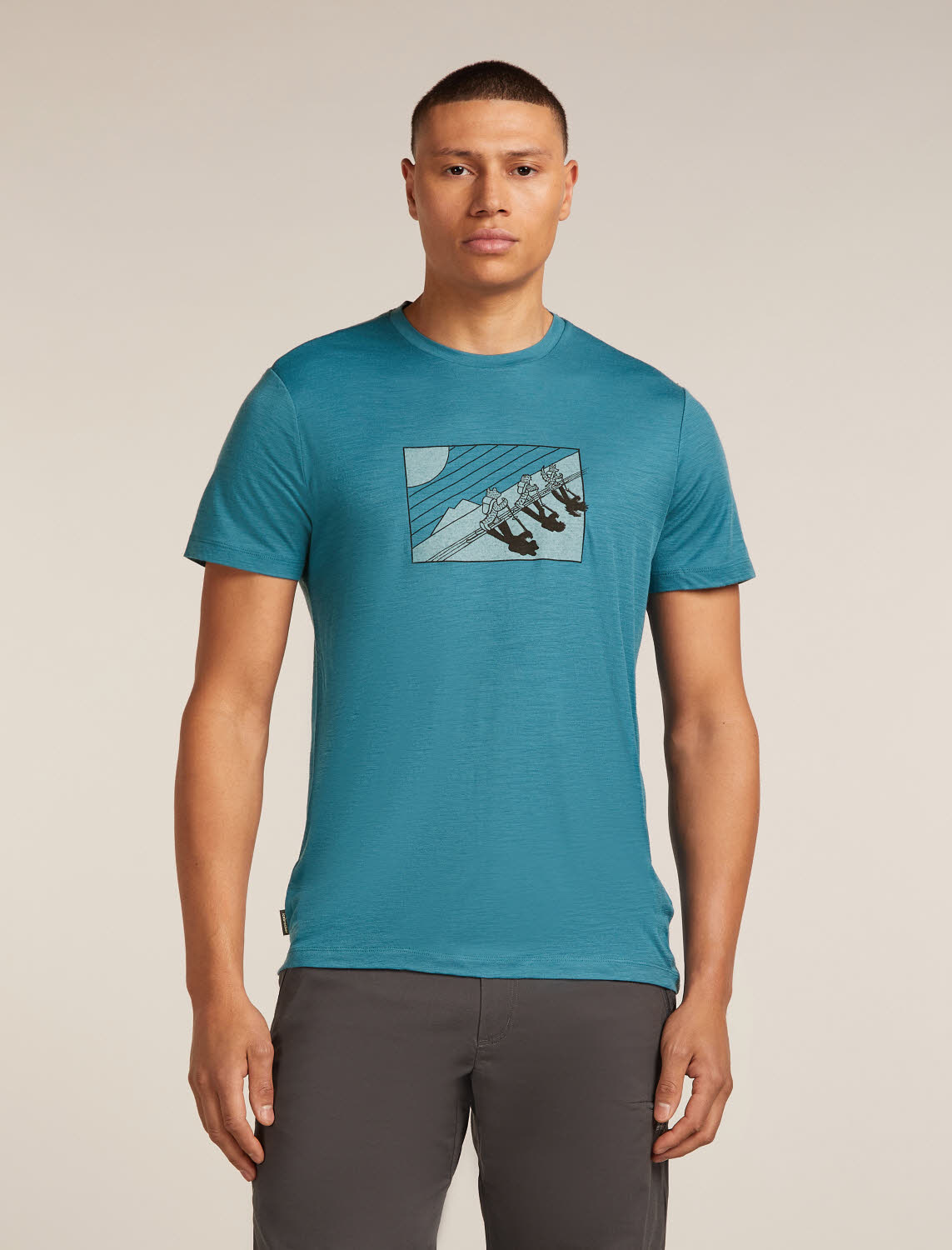 Icebreaker Merino 150 Tech Lite SS Herren Funktionsshirt blau