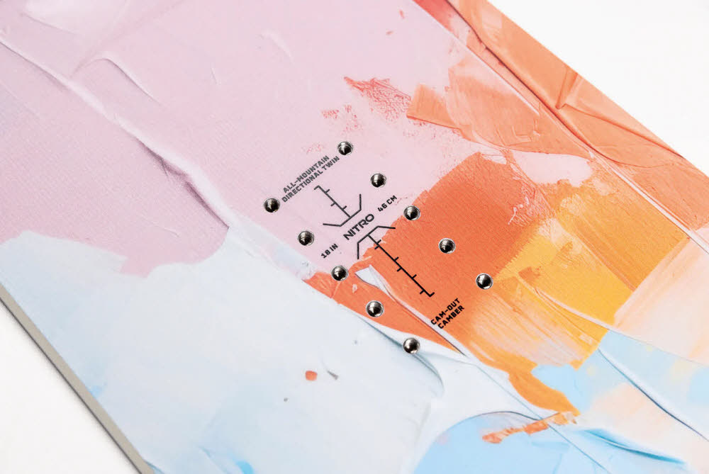 NITRO Lectra Abstract Damen Snowboard weiß/orange