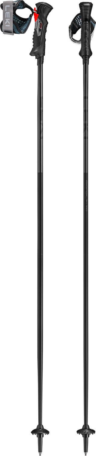 Leki Airfoil 14 TR Unisex Skistöcke Ski Poles schwarz/grau