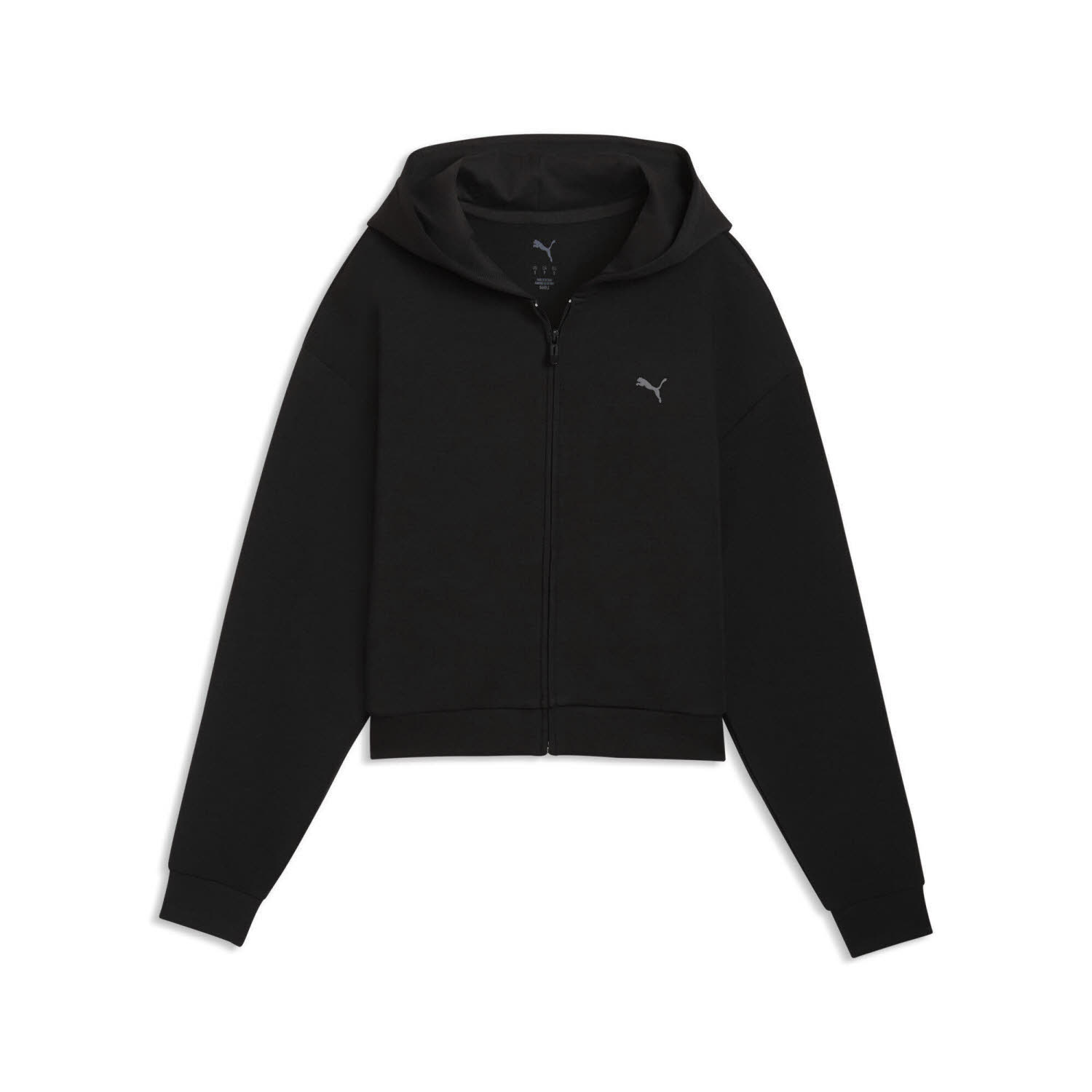 Puma Cloudspun FZ Hoodie Damen Kapuzenjacke schwarz