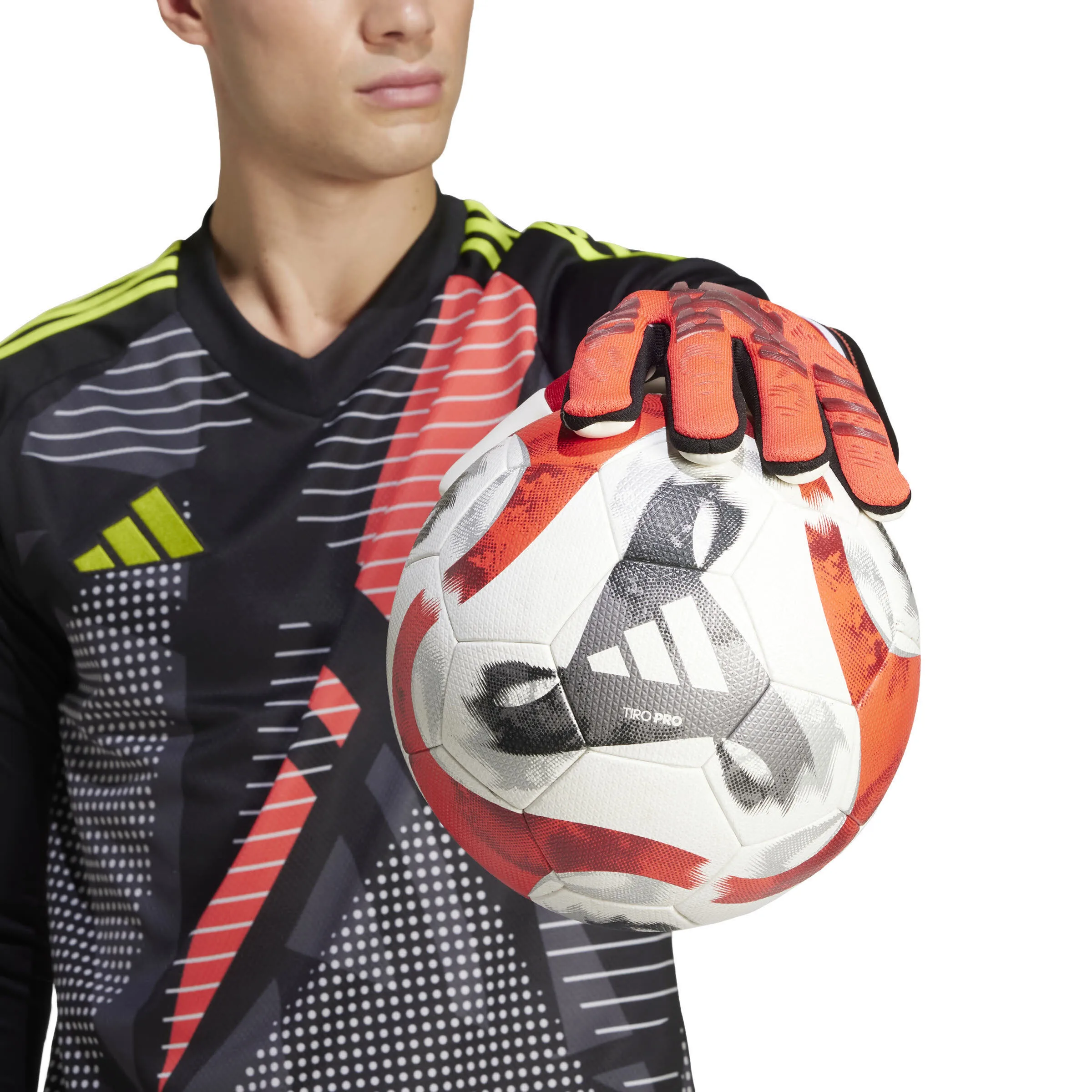 adidas PREDATOR PRO GLOVES Unisex Torwarthandschuhe rot/schwarz/weiß