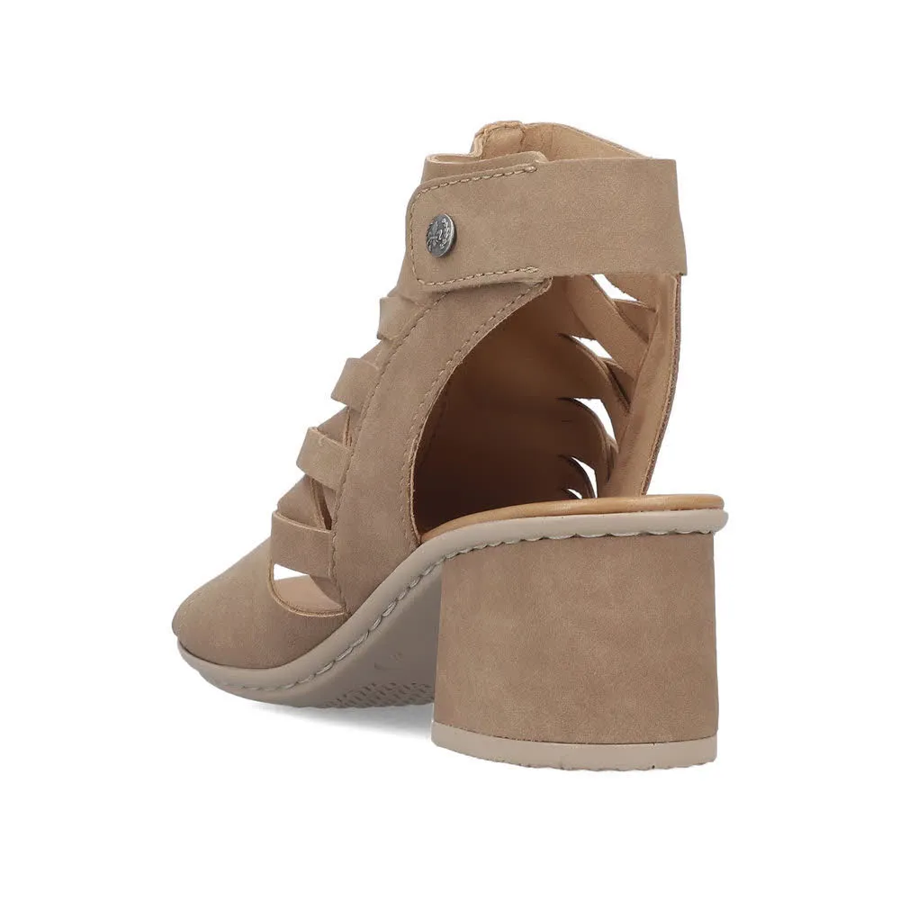 Rieker FSK Damen Sandalen Sandaletten beige