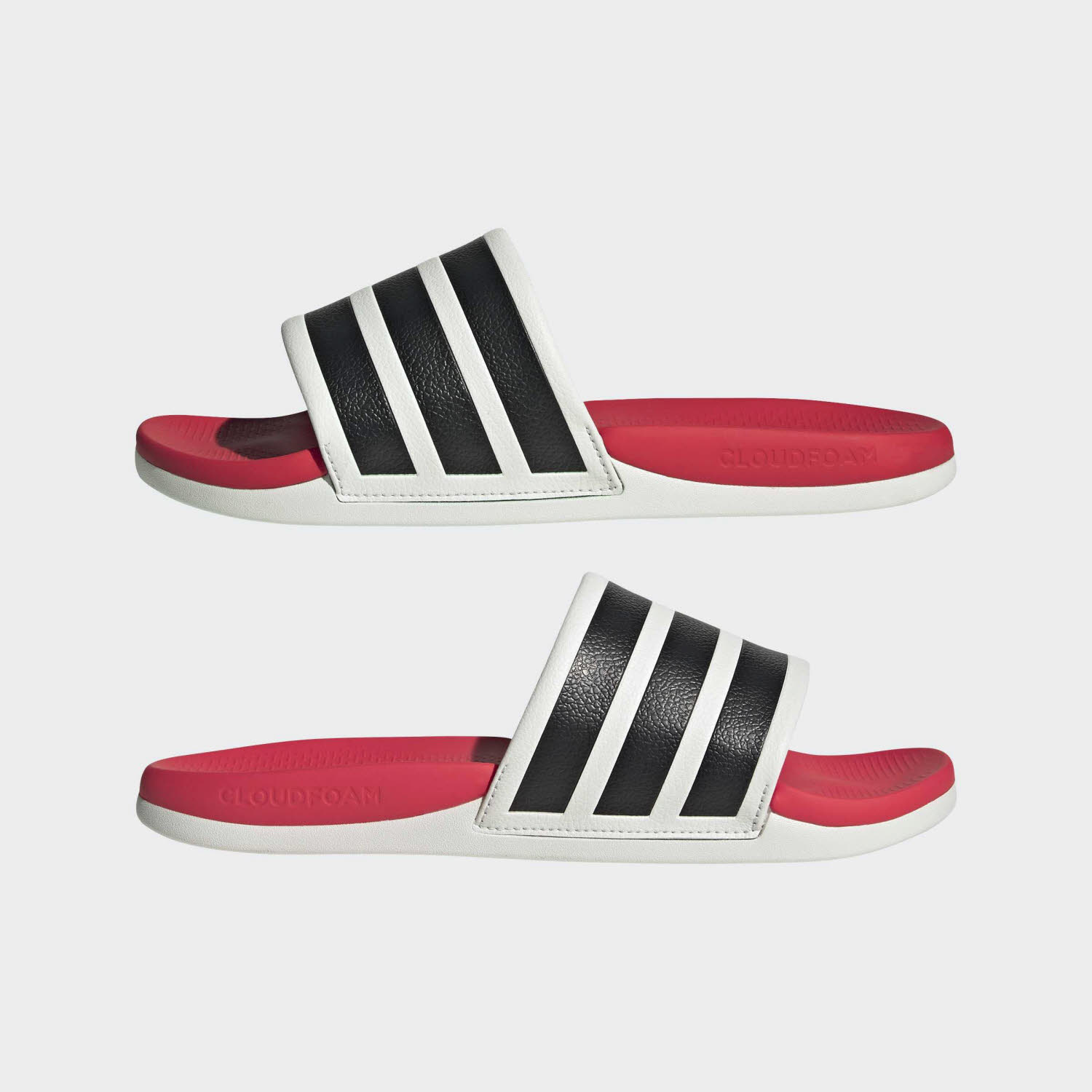 adidas ADILETTE COMFORT 2.0 Unisex Badelatschen weiß/rot/schwarz