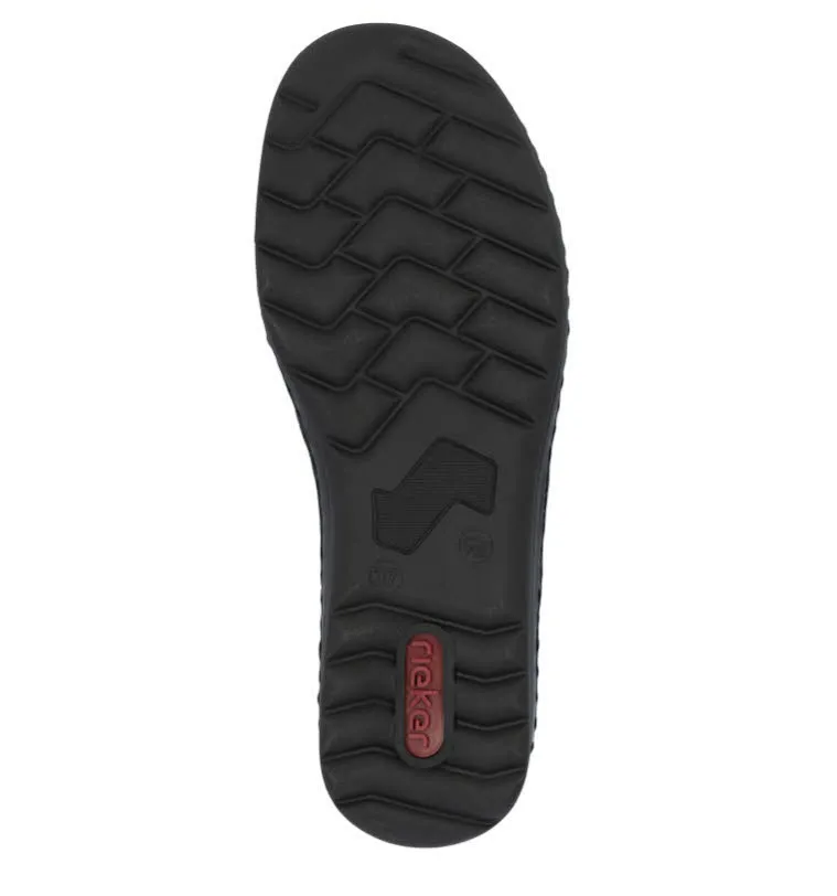 Rieker Damen Halbschuhe Loafer Slipper dunkelblau