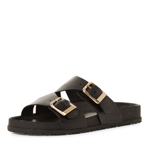 Tamaris Damen Pantoletten elegant schwarz