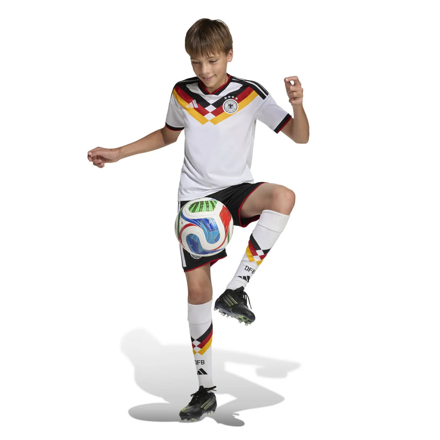 adidas Deutschland 26 Heimshorts Kinder Fußballshorts Fußballhose schwarz