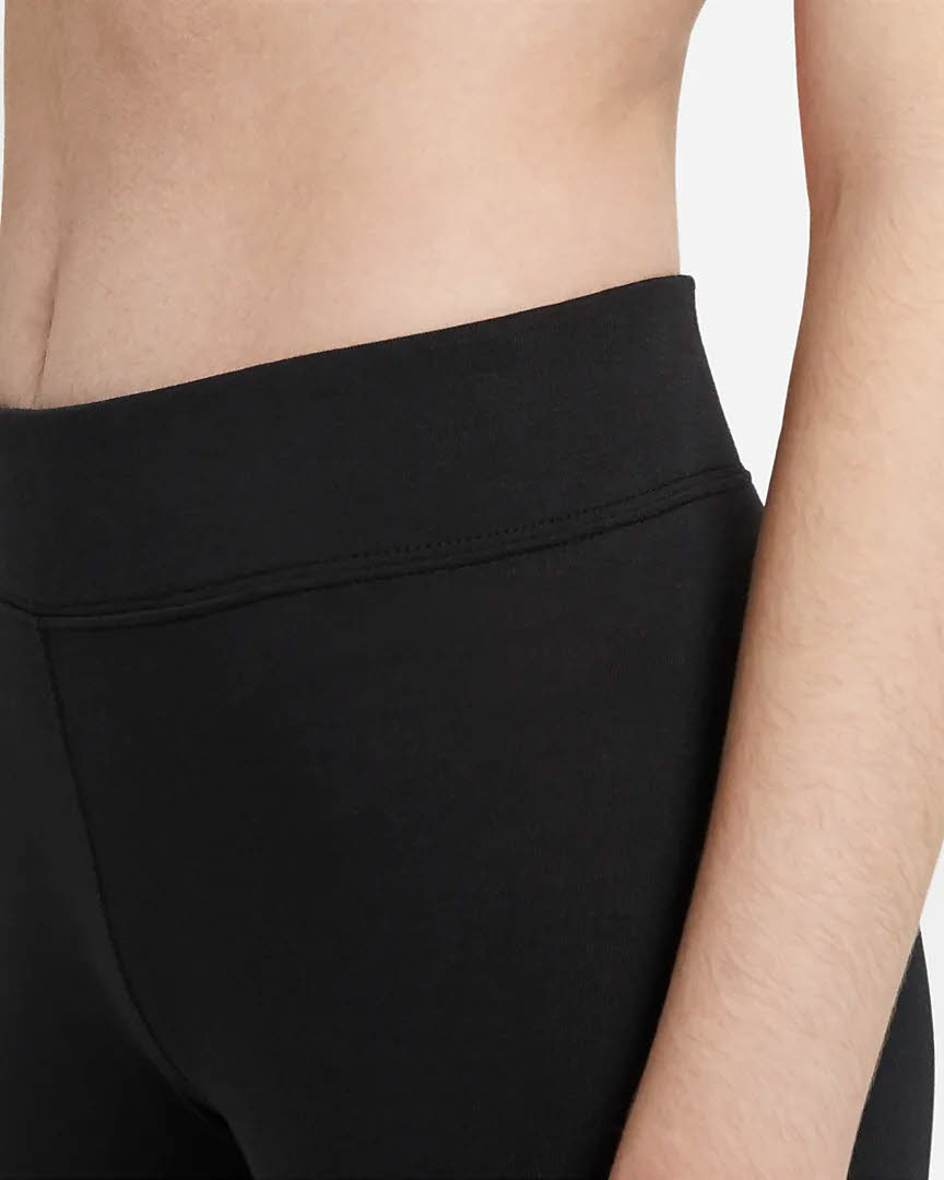 NIKE SPORTSWEAR ESSENTIAL Damen Sporttights Lauftights schwarz/weiß NEU
