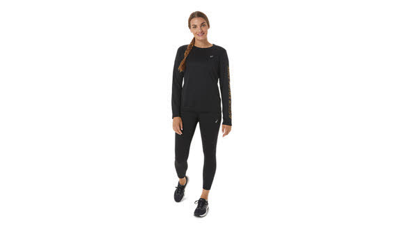 Asics Katakana Crop Tight Sportleggings Laufleggings Damen schwarz NEU