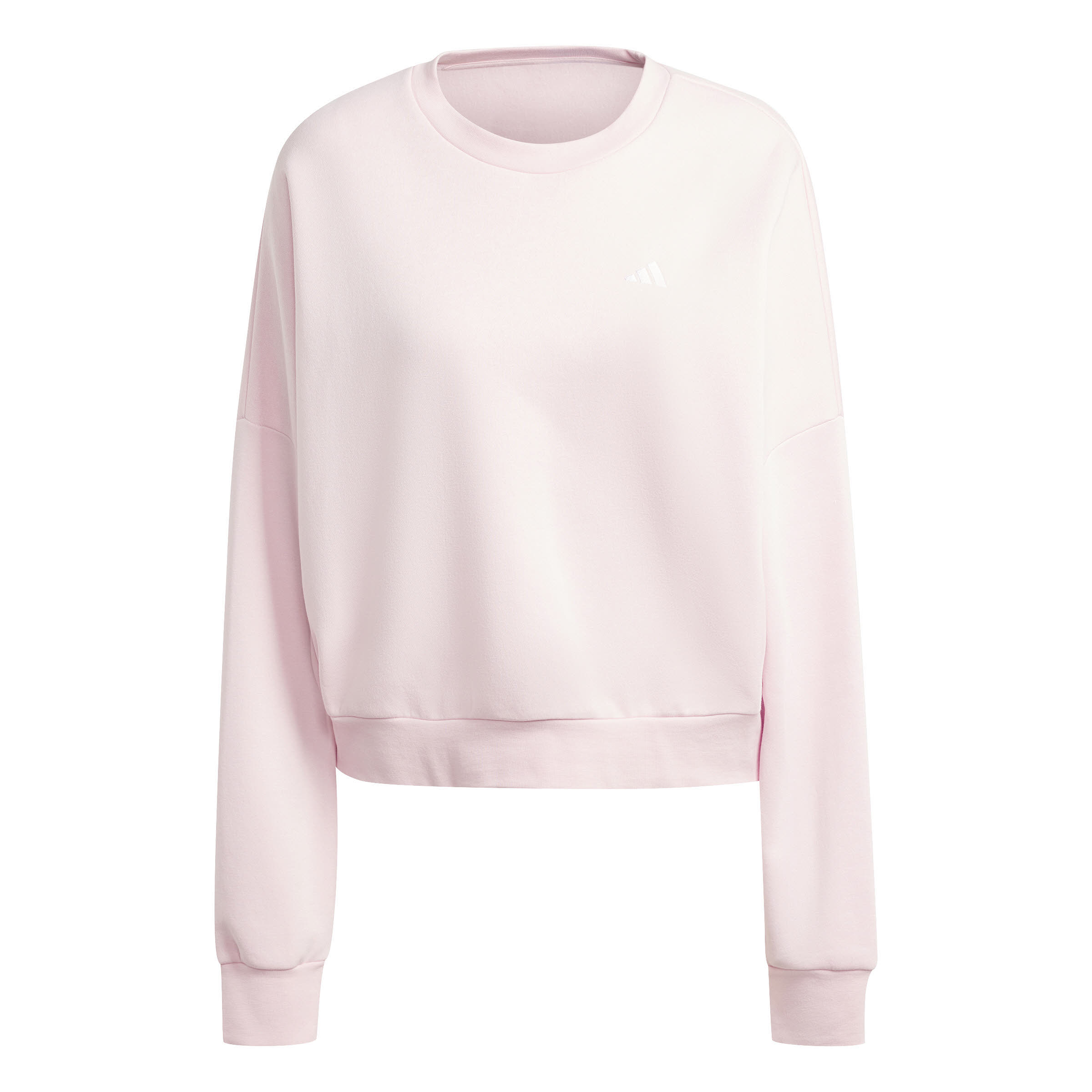 adidas Essentials Small Logo Feel Cozy Sweatshirt Pullover Damen rosa
