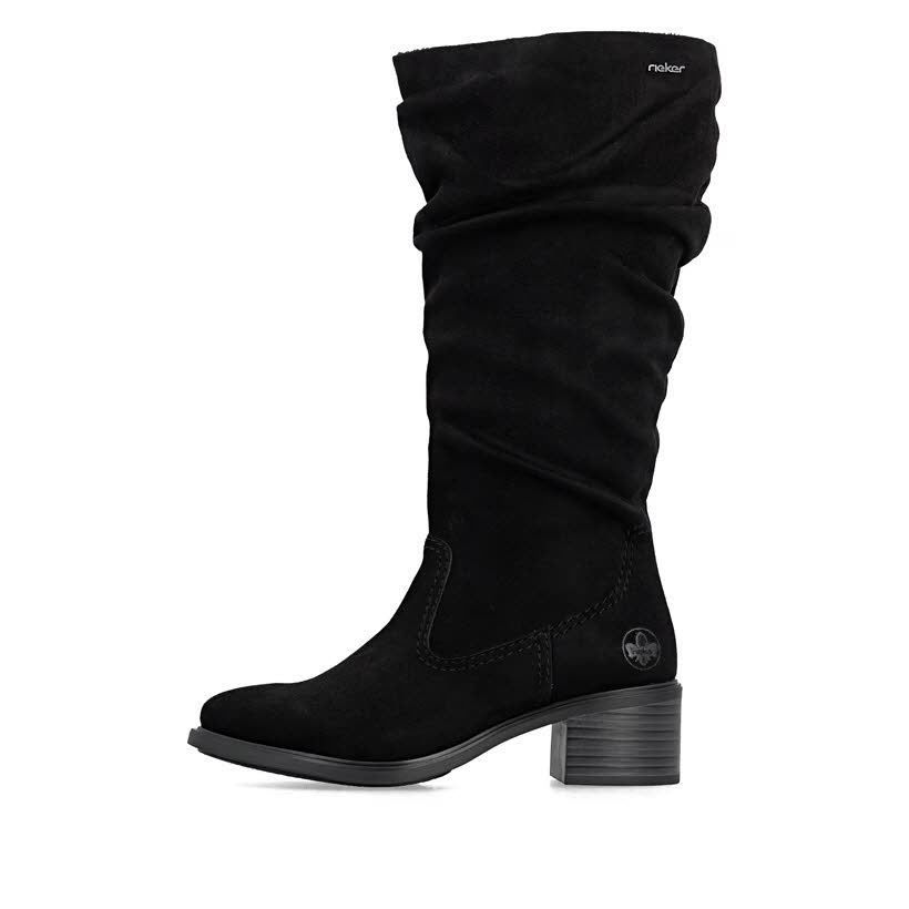 Rieker Stiefel Slipper Damen schwarz