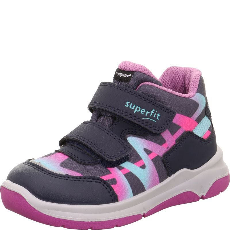 Superfit COOPER Mädchen Sneaker Low Outdoorschuhe blau/lila