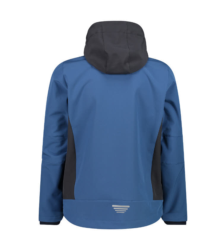 CMP Herren Jacke Softshelljacke Kapuzenjacke blau schwarz