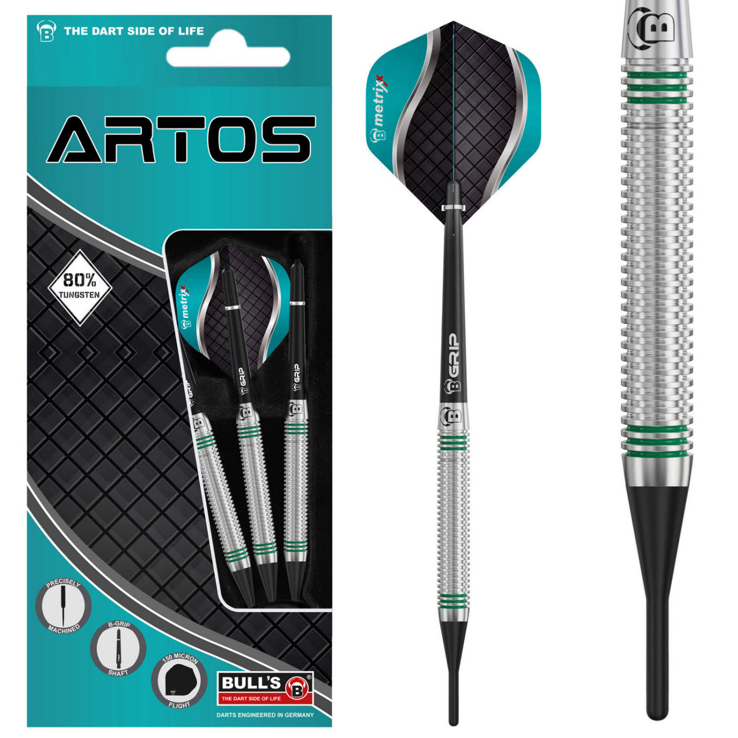BULL’S Artos AR1 Softdart silber