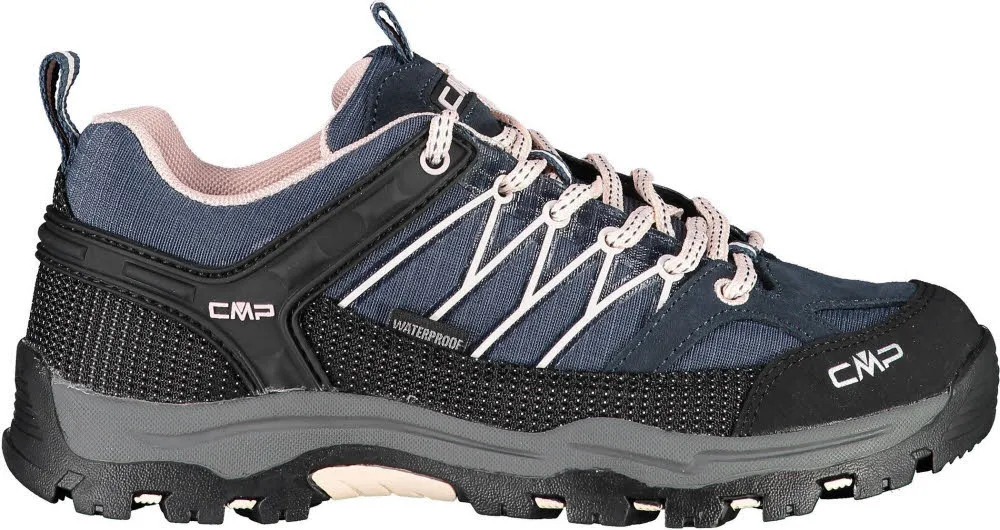 CMP KIDS RIGEL LOW TREKKING SHOES WP Kinder Wanderschuhe asphalt/rose