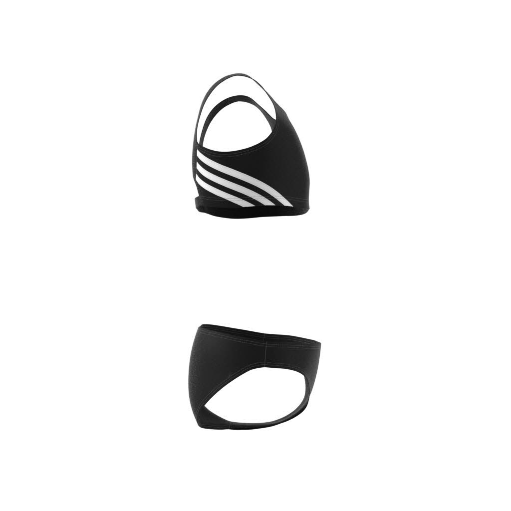 adidas 3-Streifen Bikini Kinder Mädchen schwarz