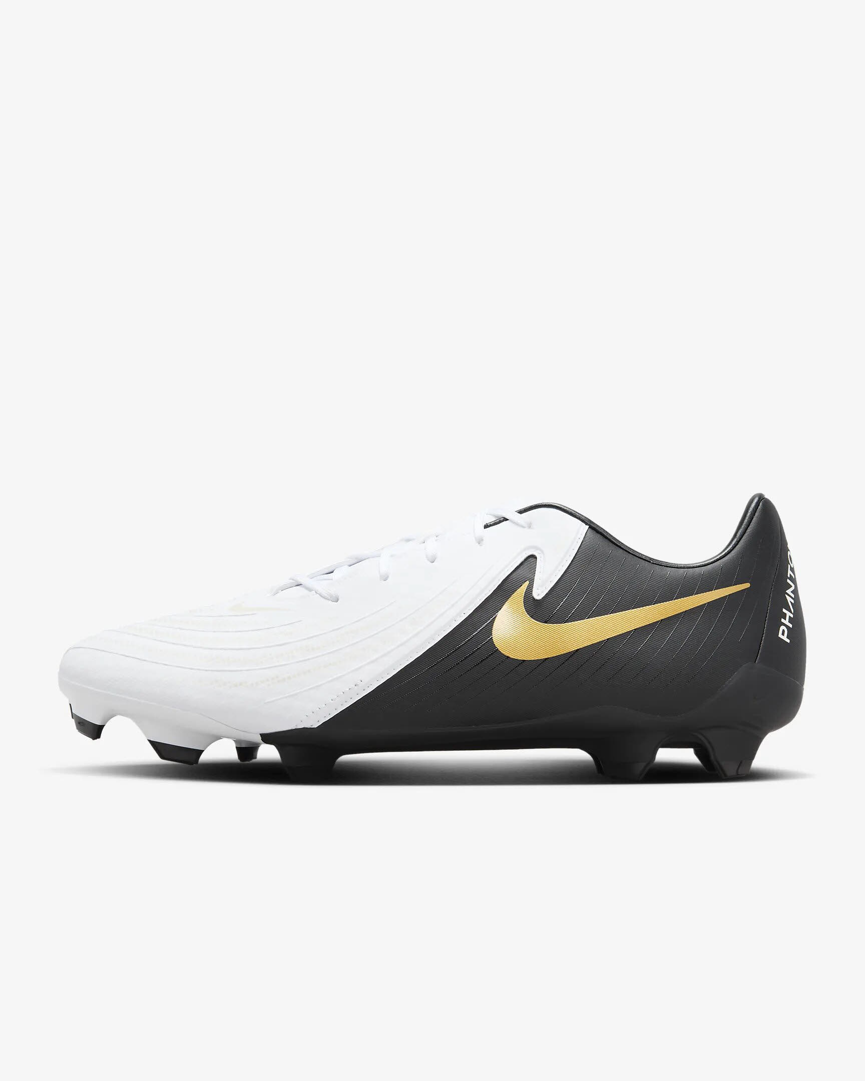 Nike Phantom GX 2 Academy Fußballschuh low-top Rasen Herren weiß schwarz