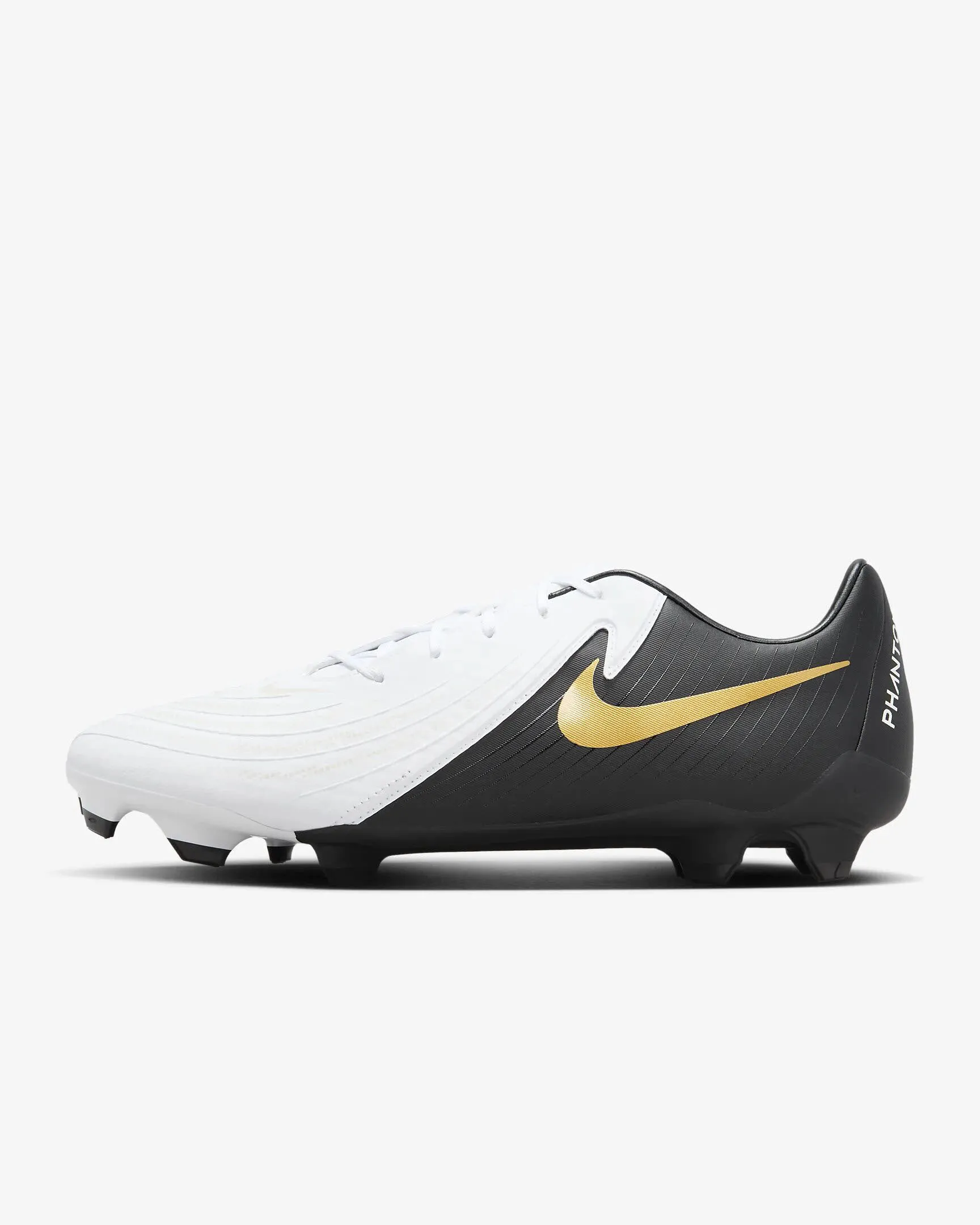 Nike Phantom GX 2 Academy Fußballschuh low-top Rasen Herren weiß schwarz