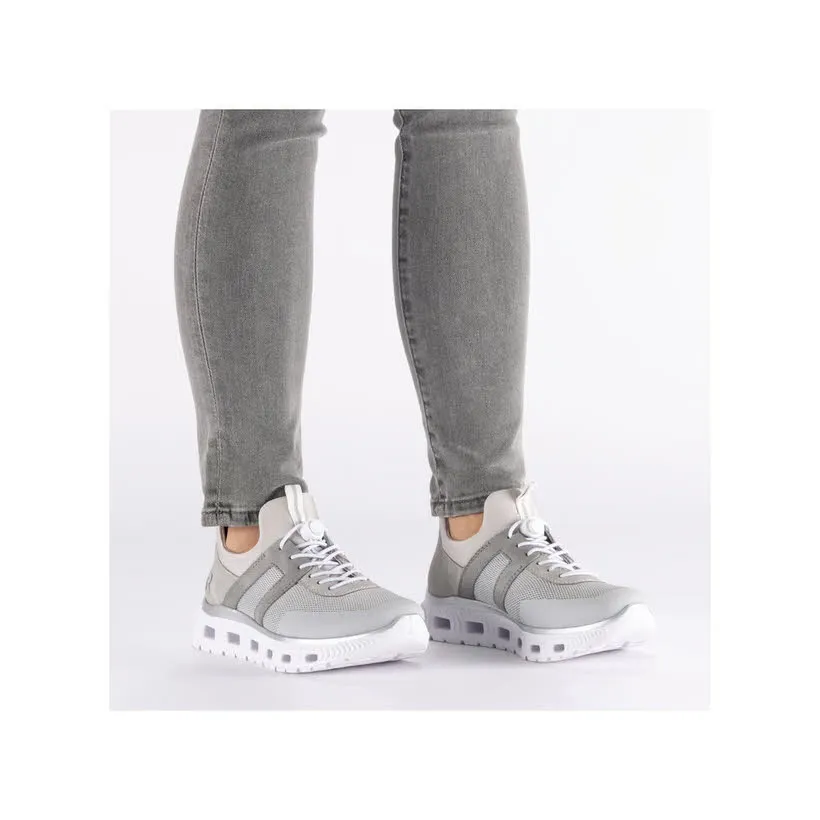 Rieker Damen Sneaker Low grau