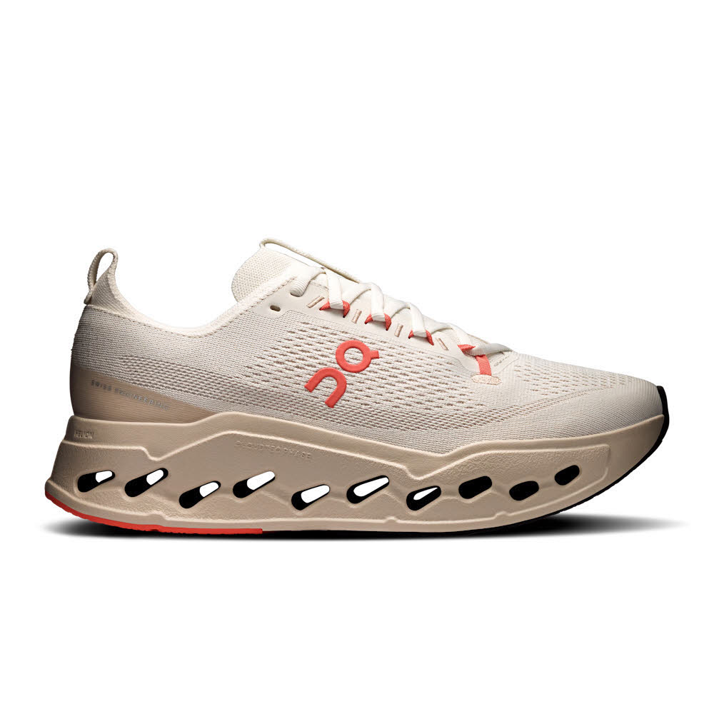 ON CLOUDSURFER MAX Herren Laufschuhe Joggingschuhe ivory/salmon