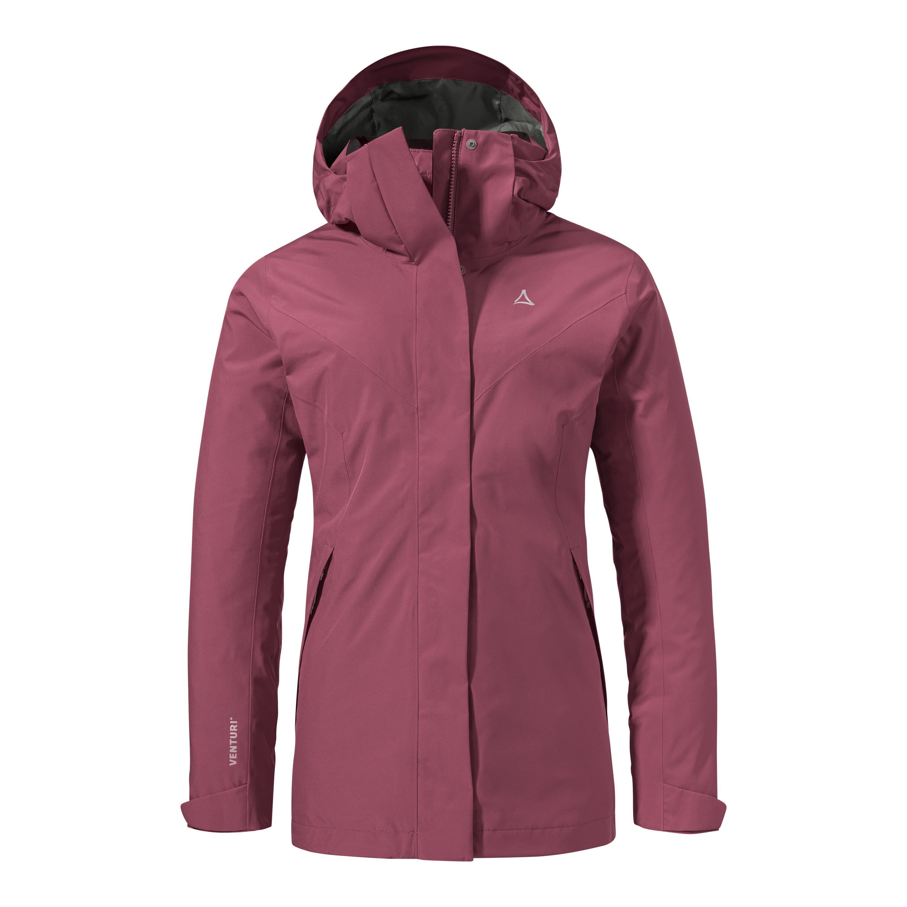 Schöffel Tamina Damen 3in1 Jacke Kombijacke Kapuzenjacke lila
