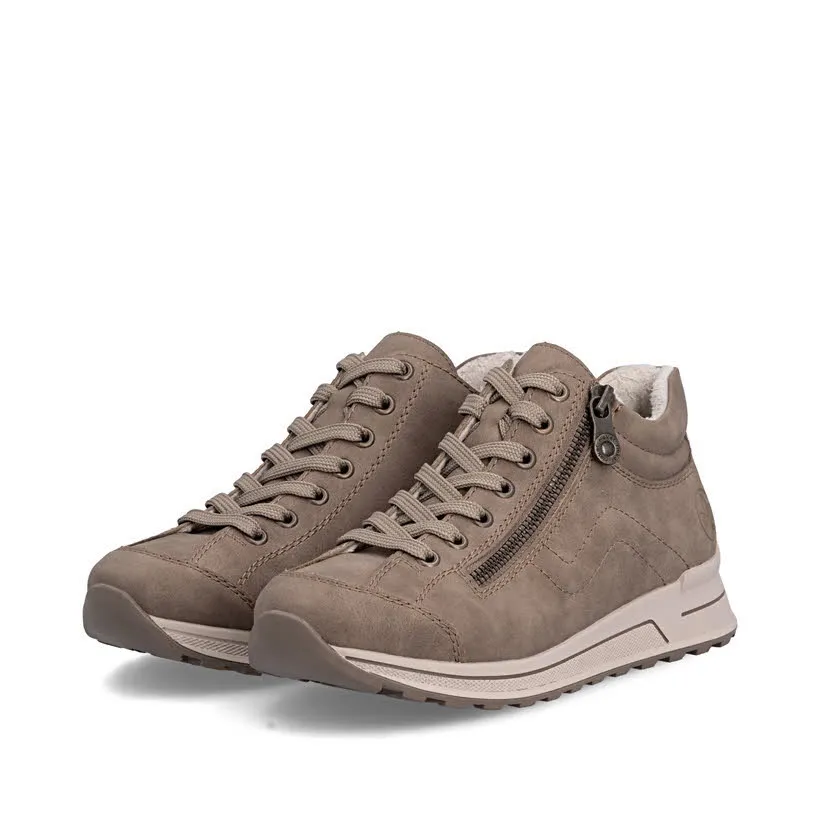 Rieker Damen Sneaker Halbschuh beige