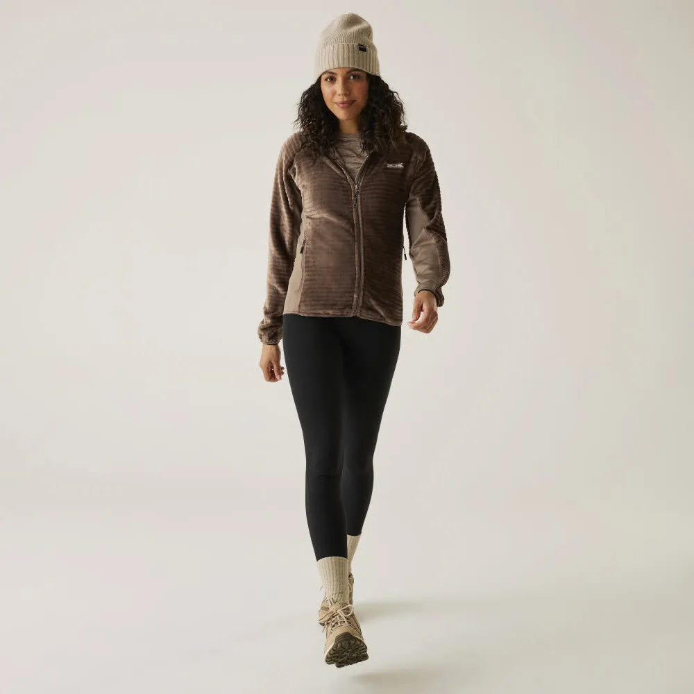 REGATTA Endra Fleecejacke Kapuzenjacke Damen braun