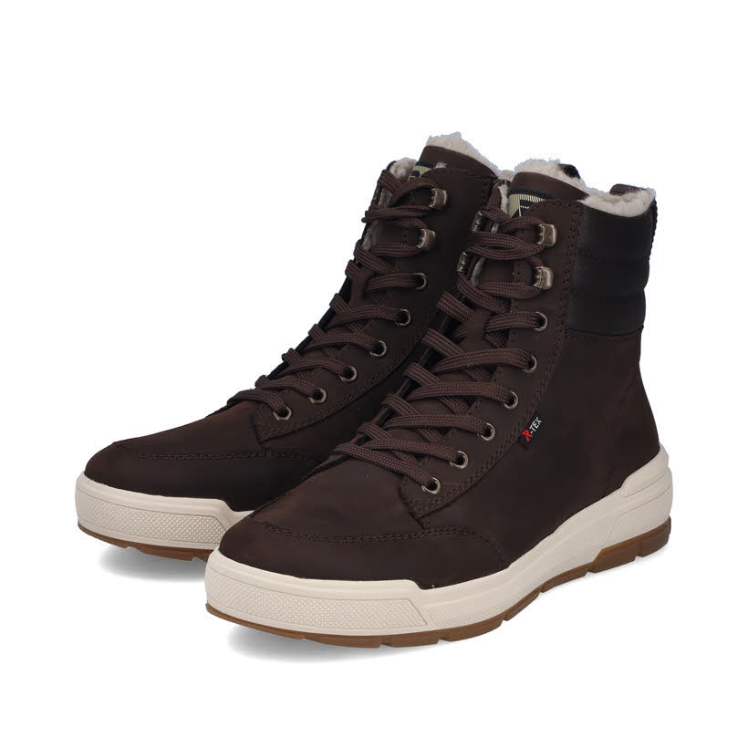 Rieker Herren Schnürstiefel Kurzstiefel braun