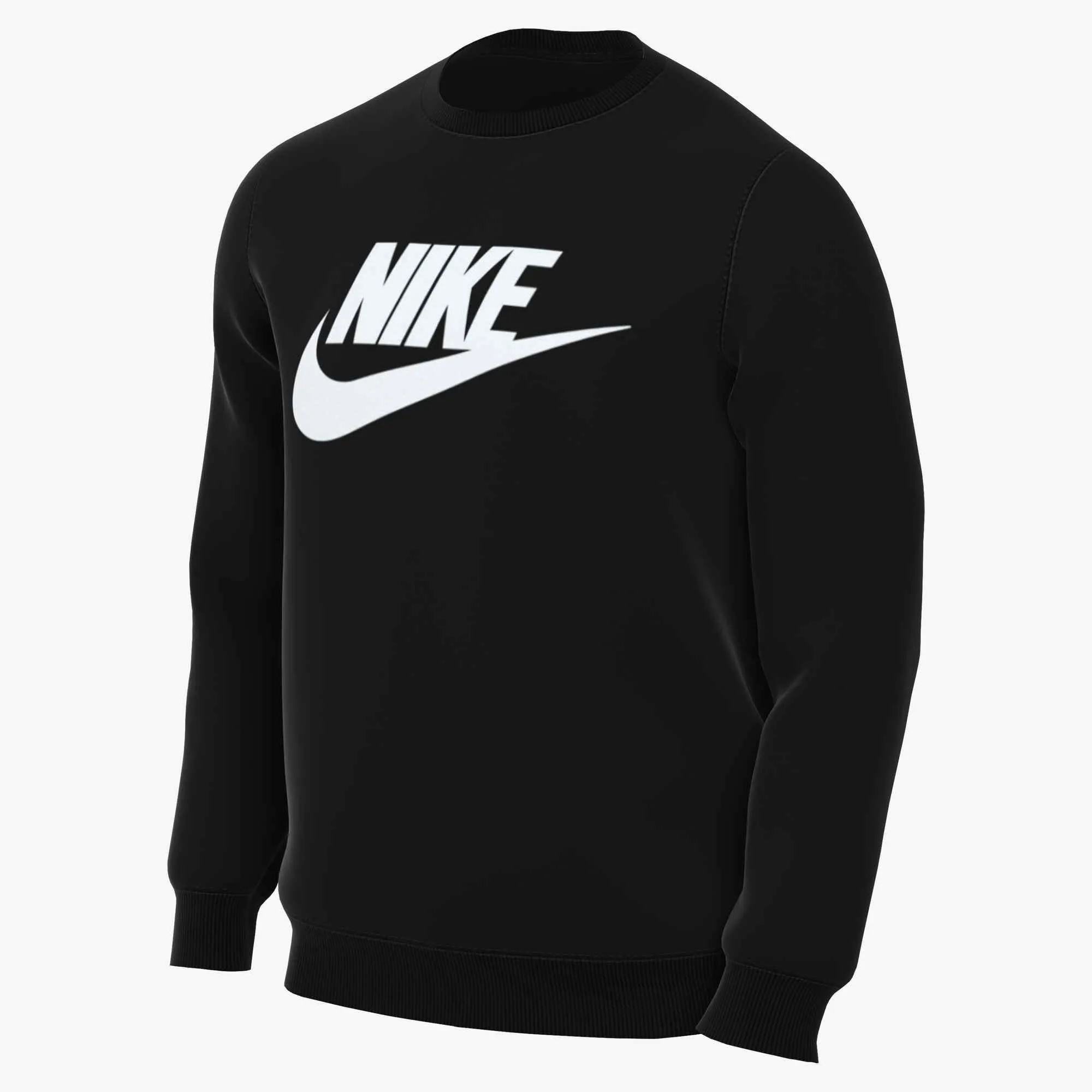 Nike Club Men"s Brushed Fleece Herren Sweatshirt Pullover schwarz