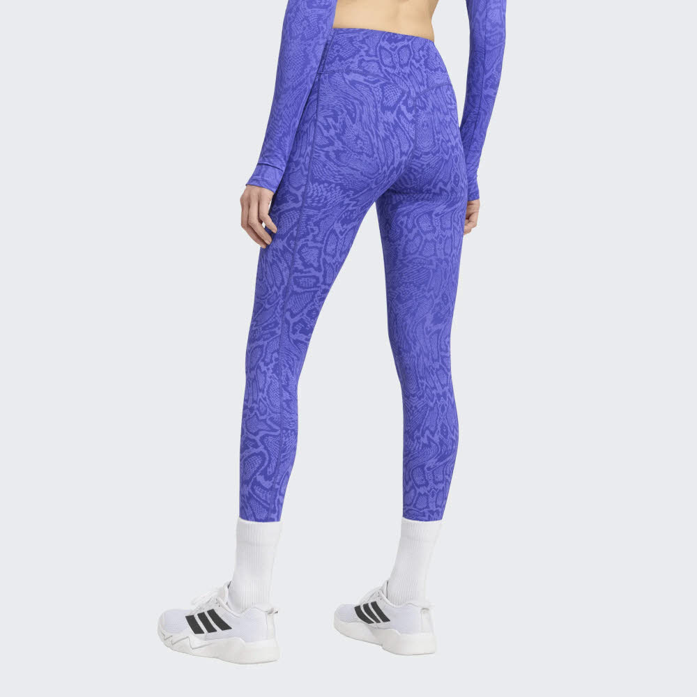 adidas OPTIME PRIMELIFT SNAKE Damen Leggins 7/8 purpur/Schlangen-print