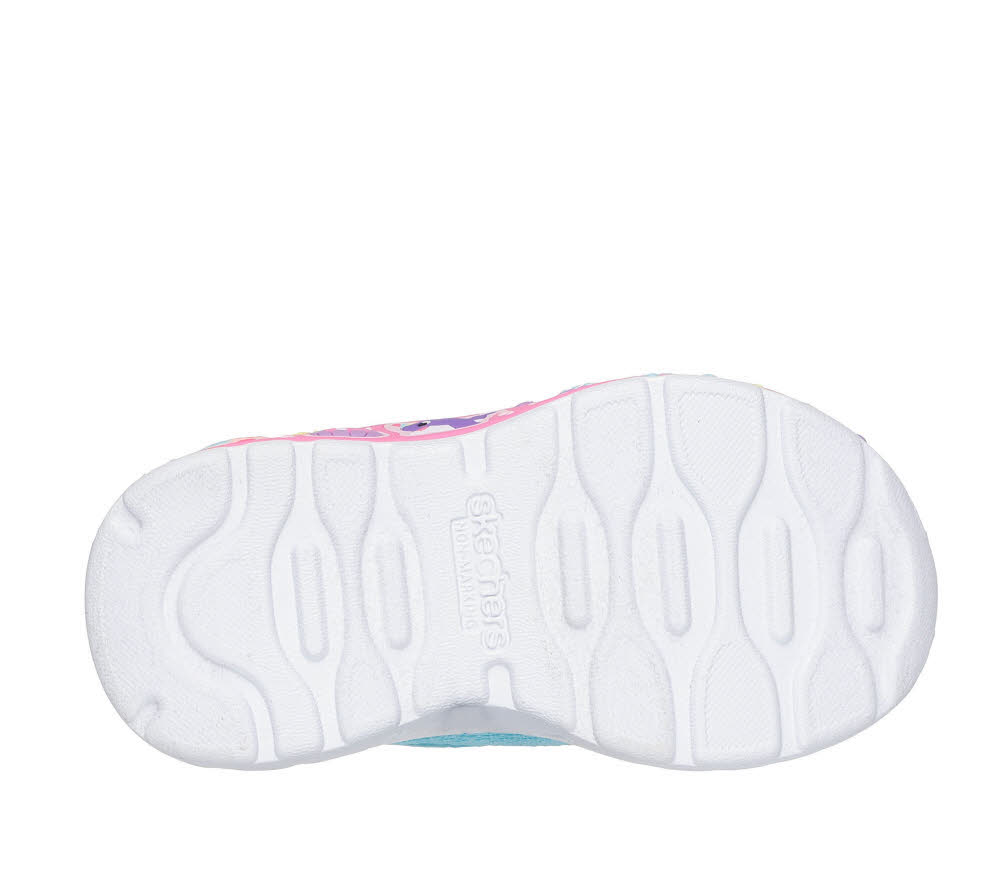 Skechers Pay Scene - Fun Squad Kinder Mädchen Sneaker blau rosa