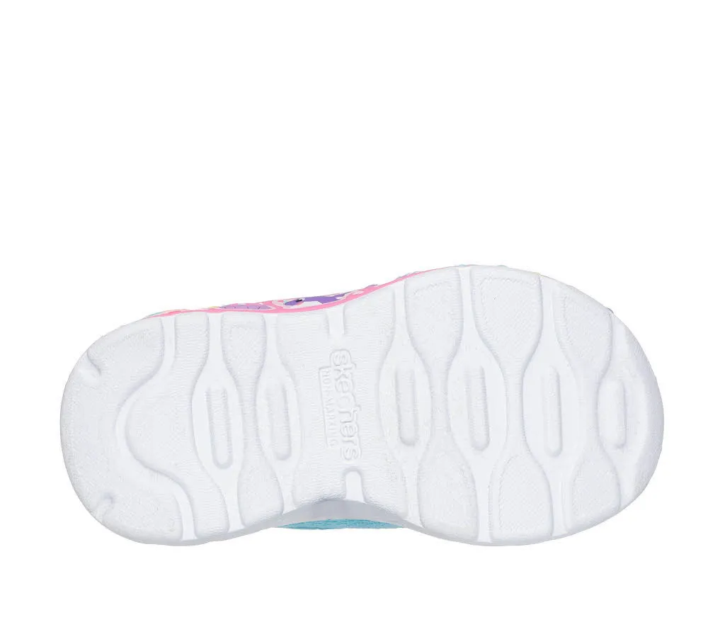 Skechers Pay Scene - Fun Squad Kinder Mädchen Sneaker blau rosa