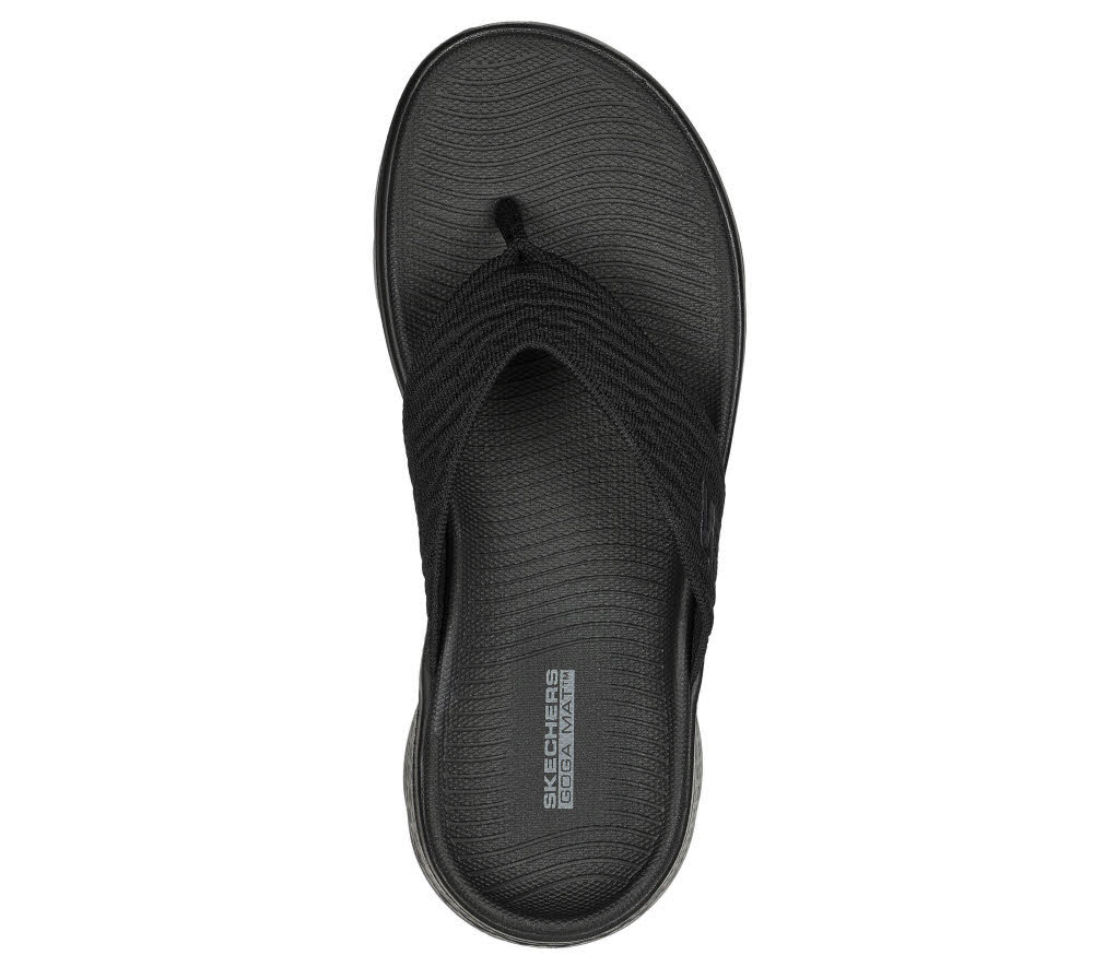Skechers GO WALK FLEX SANDAL - SPLENDOR Damen Flip-Flops Sandalen schwarz