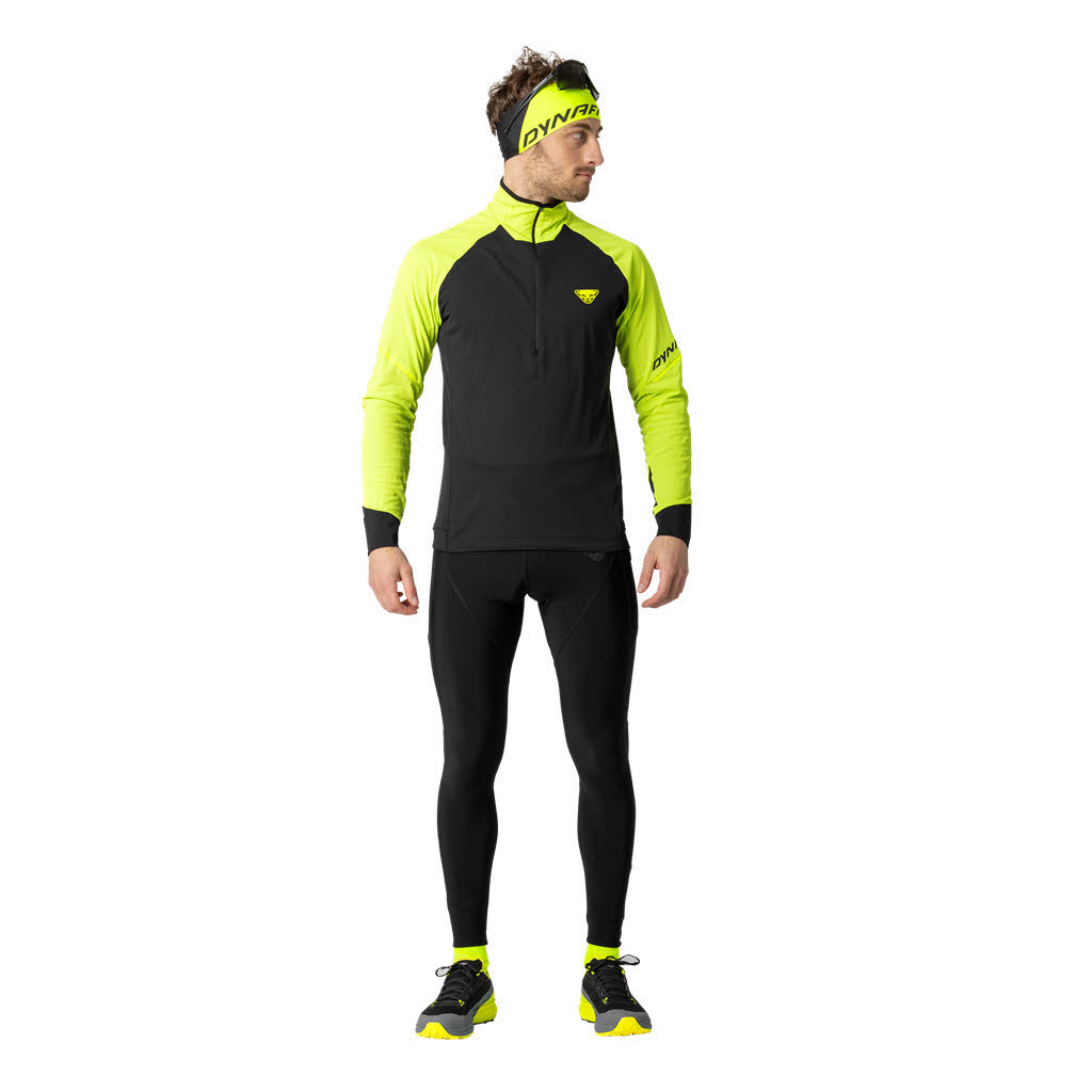 Dynafit Alpine Longsleeve Half Zip Herren Longsleeve Laufshirt schwarz